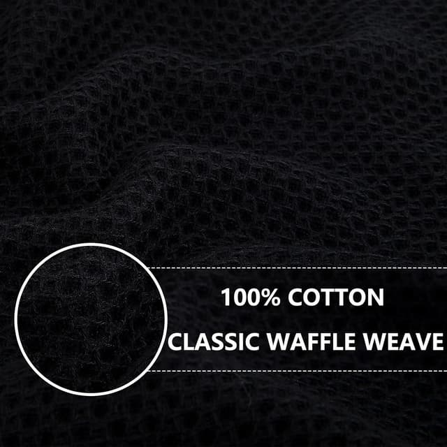 Thumbnail 1 de Homaxy 100% Cotton Waffle Kitchen Towels 12×12, 6-Pack 🧻
