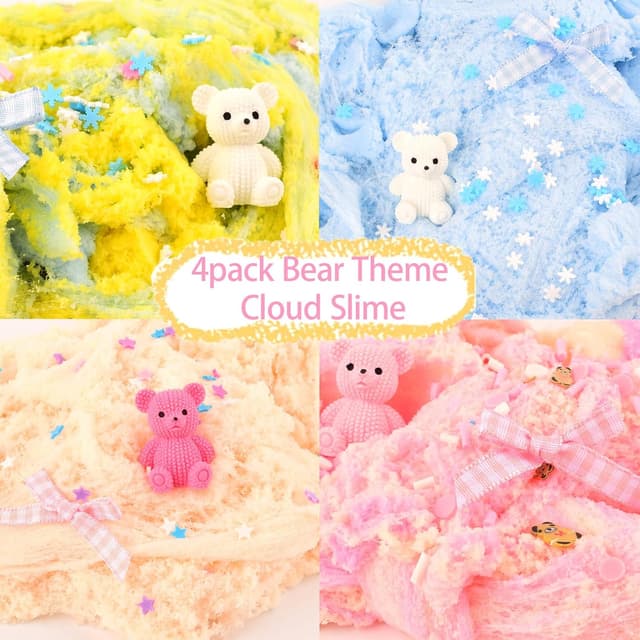 Thumbnail 6 de Cute Stuff 4 Pack Cloud Slime Kit for Kids