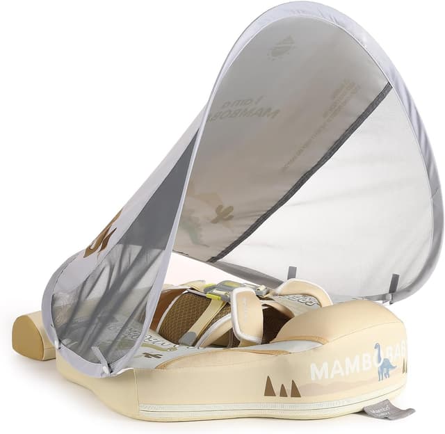 Detalle de GENTEACO Mambobaby Baby Swim Float with Canopy (Non-Inflatable) for Ages 3–24 Months