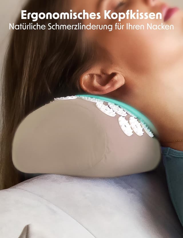 Detalle de LifeGoods Akupressurmatte mit Kissen – Akkupressurmatte für Rücken, Nacken & Entspannung