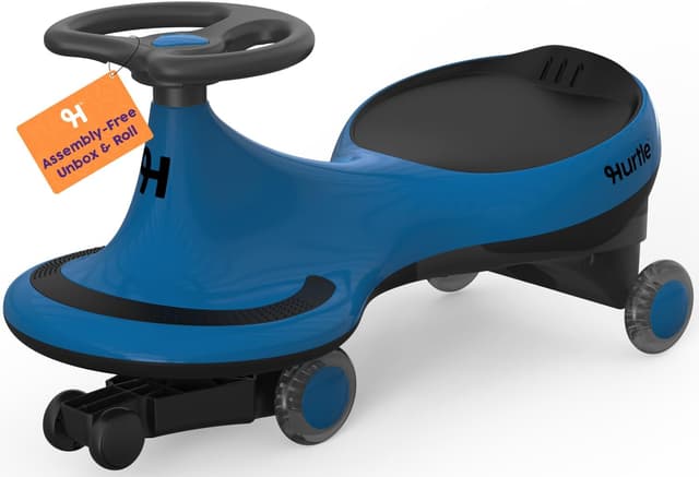 Detalle de Hurtle Macchina per Bambini cavalcabile a movimento oscillante, senza pedali né batterie (blu)