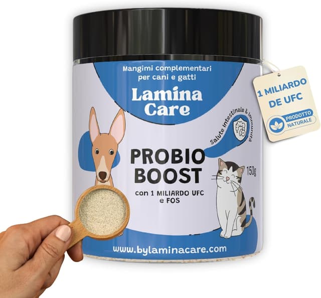 Detalle de Lamina Care Probiotici per cani con 1 miliardo UFC: supporto digestivo per gas e infiammazione