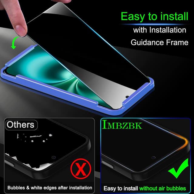 Detalle 1 de IMBZBK privacy per iPhone 16, vetro 3 pezzi