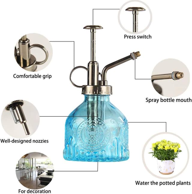 Detalle 2 de ZIUHEOA mist glass watering bottle 200ml