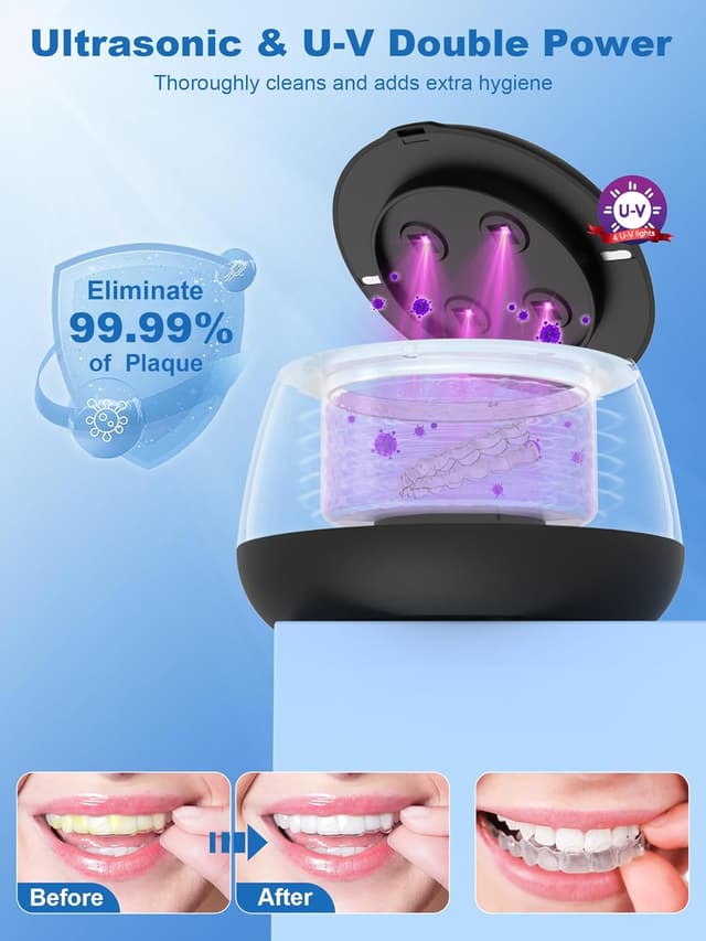 Detalle de KUNPHY 2026 Ultrasonic Retainer Cleaner 7oz