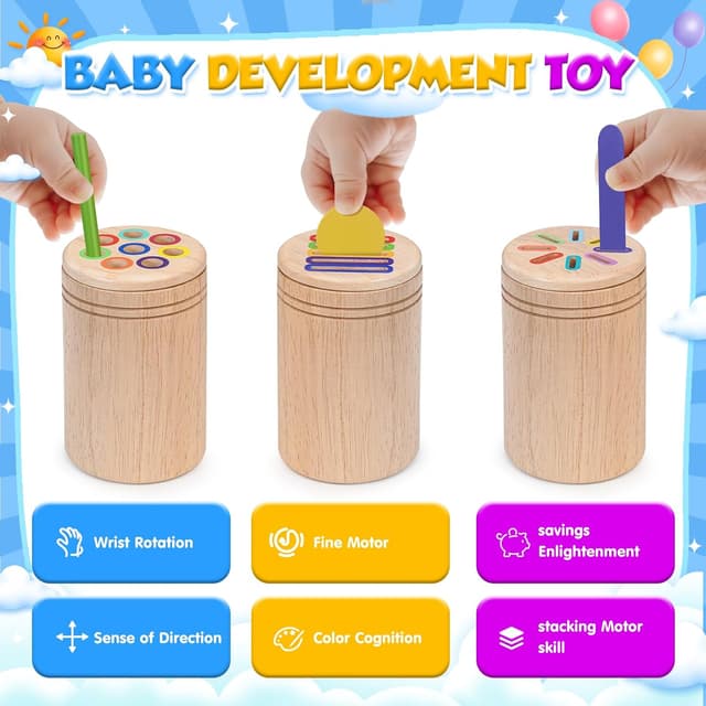 Thumbnail 1 de HaoVrisn Montessori Spielzeug ab 1 Jahr – Motorikspielzeug für Kleinkinder