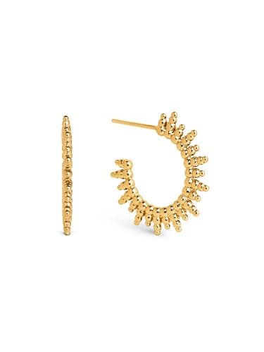 Detalle de SINGULARU Pendientes Pebbles Sun 2.2 cm