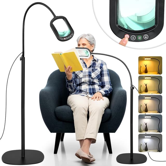 Detalle de Veemagni 10X Rectangular Magnifier with Light