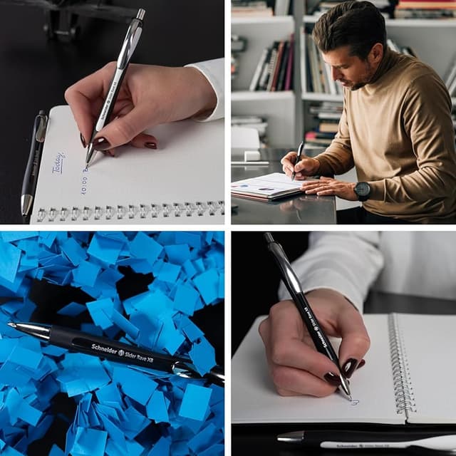 Detalle 2 de Schneider 132584 Slider Rave XB — Bolígrafo 4 unidades 🖊