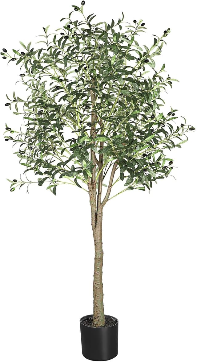 Detalle de YOLEO 6FT Artificial Olive Tree 180cm