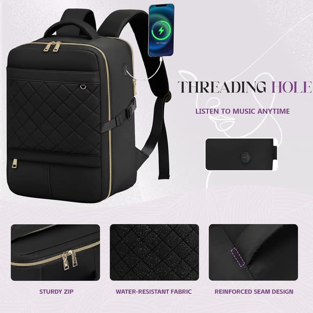 Detalle de Yankony Easyjet-approved underseat cabin bag 45x36x20cm (30L) with laptop compartment