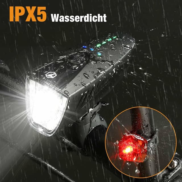 Thumbnail 3 de toptrek Fahrradlicht Set 100LUX Front- und Rücklicht