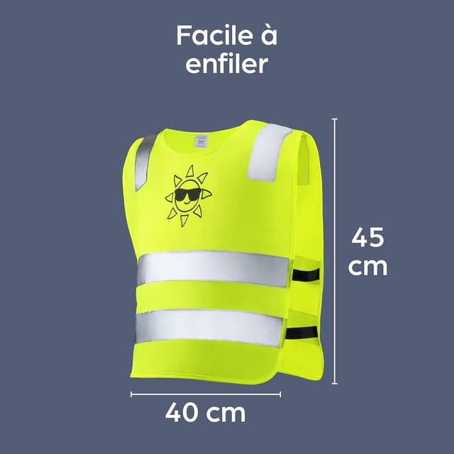 Thumbnail 5 de Prowiste 2 Gilet Jaune Enfant 2â12 ans đž