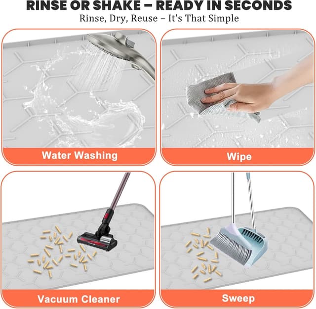 Detalle 1 de Katzenstreu Matte XXL 88 × 56 cm Grau