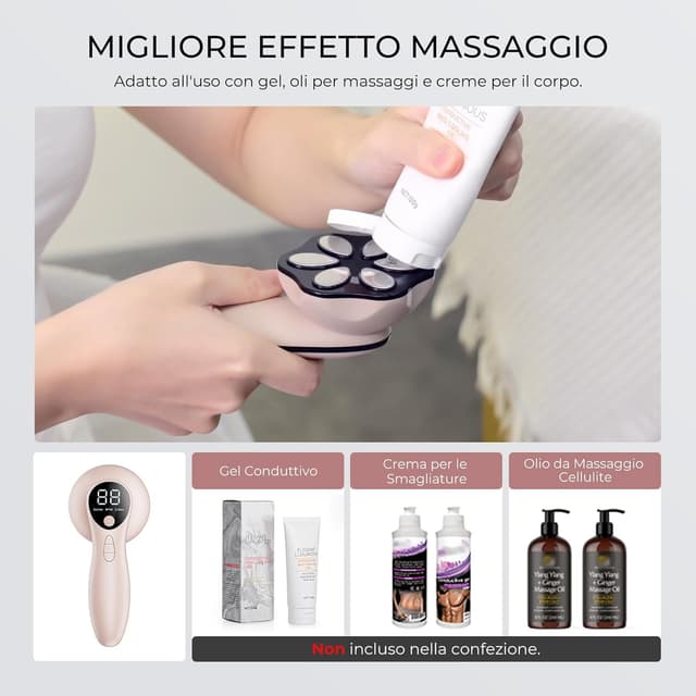 Thumbnail 6 de Massaggiatore Anticellulite professionale senza fili per pancia, vita, braccia, gambe e glutei