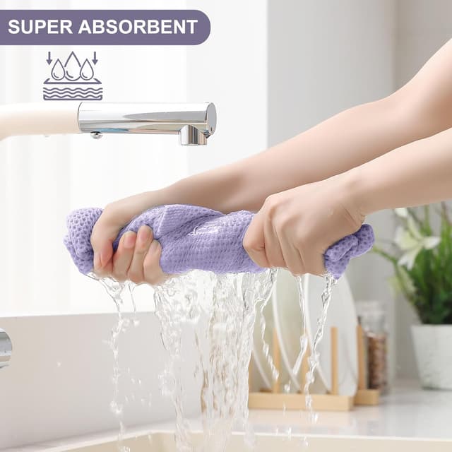 Detalle de Homaxy 12-Pack Cotton Kitchen Towels Set