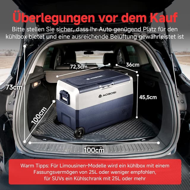 Thumbnail 3 de AAOBOSI Kompressor Kühlbox 50 L – elektrische Kühlbox