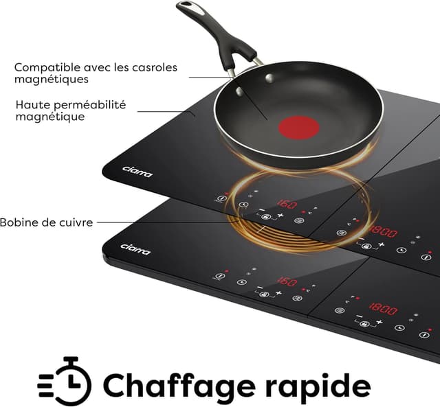 Thumbnail 4 de Table de cuisson CIARRA 2 feux 3500 W ⚙