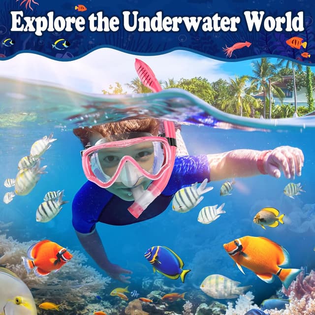 Detalle 2 de UPhitnis Kinder Schnorchelset 180°