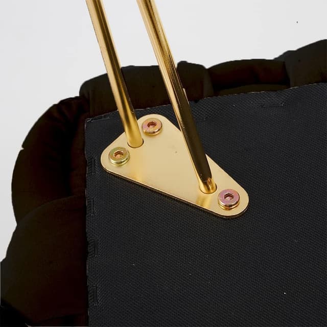 Detalle 2 de Banco de cosmética Madera Nieve en terciopelo