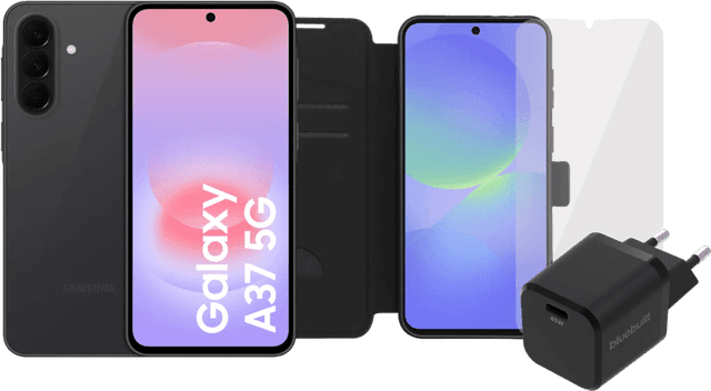 Detalle de Samsung Galaxy A37 128 GB Schwarz 5G (Enterprise Edition) + Komplettes Zubehörset