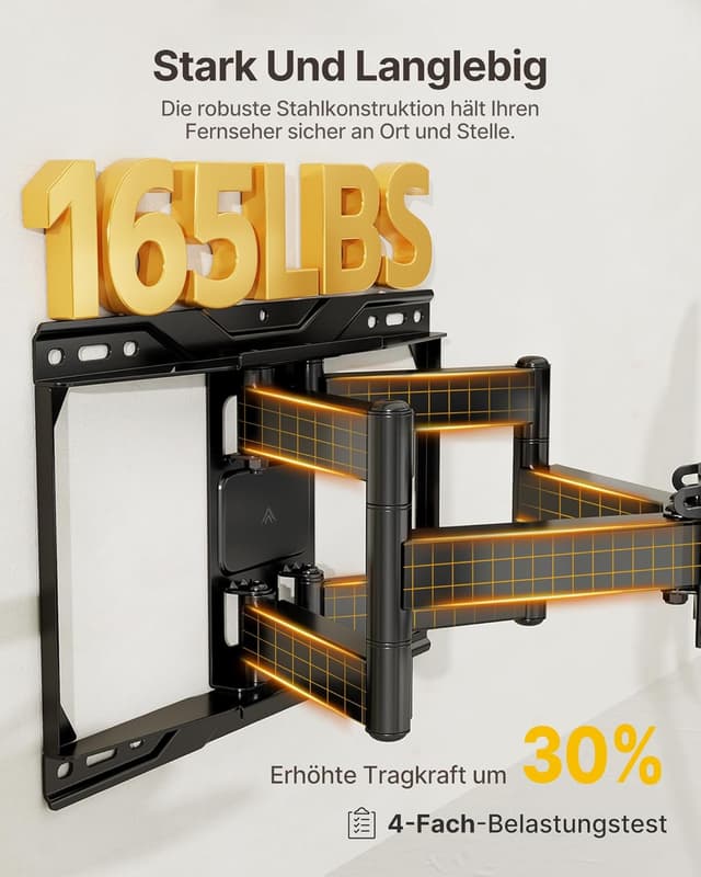 Detalle 2 de monTEK Vollbewegliche TV Wandhalterung 75 kg