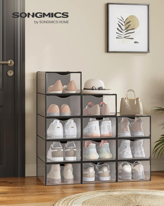 Thumbnail 1 de SONGMICS LSP312B01 cajas para zapatos 12 unidades