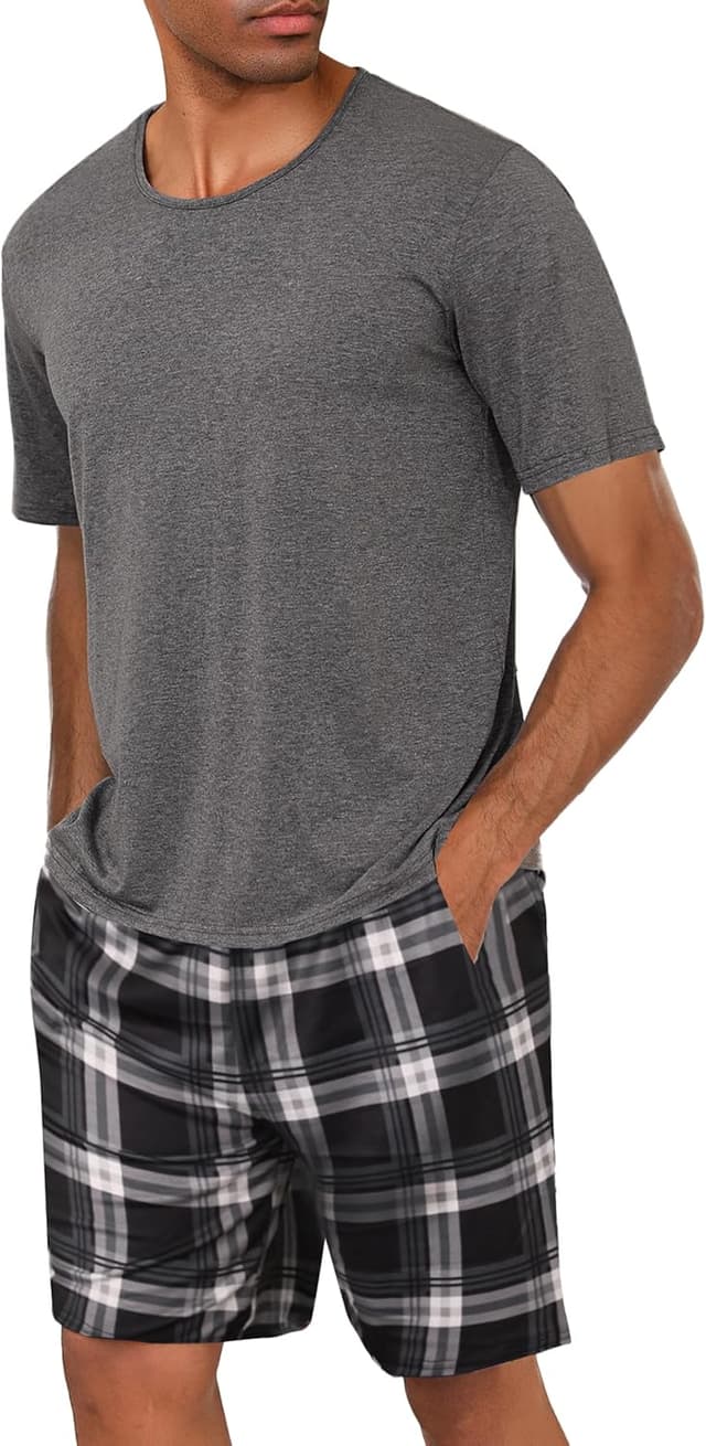 Imagen de Uniexcosm Schlafanzug Herren Baumwolle Kurz en OfertitasTOP