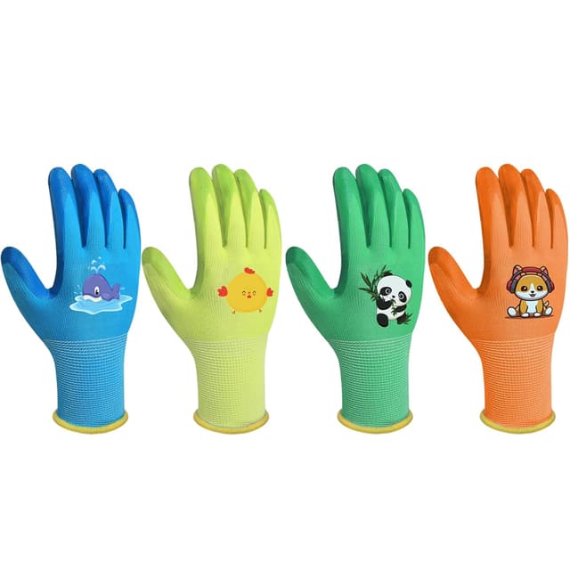 Thumbnail 6 de SLARMOR Kids Gardening Gloves (Ages 3–6) – Waterproof & non-slip latex-coated gloves for boys and girls