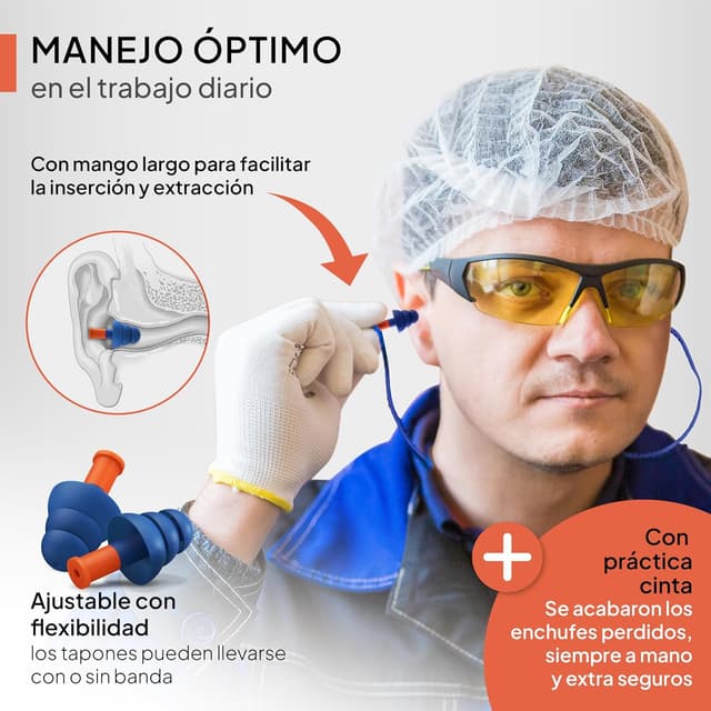 Detalle 2 de Senner WorkPro Strong tapones para trabajar