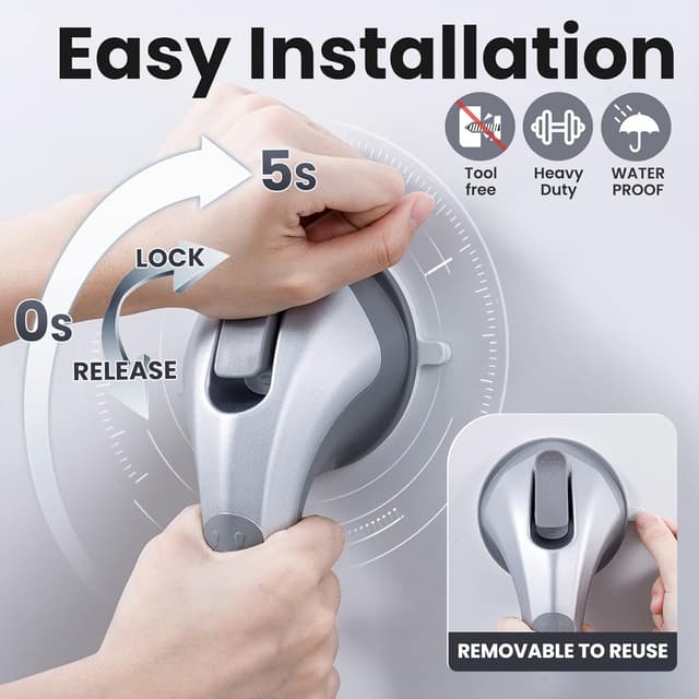 Thumbnail 5 de LEVERLOC Maniglie Doccia 43 cm maniglione