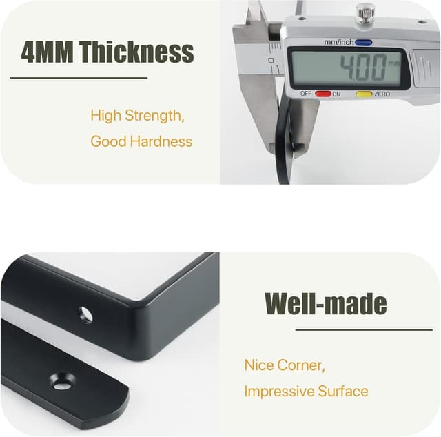 Detalle 2 de Sayayo 4mm shelf bracket L 300mm