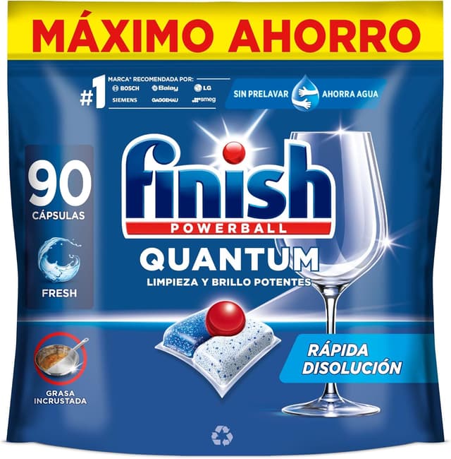 Imagen de Finish Powerball Quantum All in 1 — 90 pastillas para lavavajillas en OfertitasTOP
