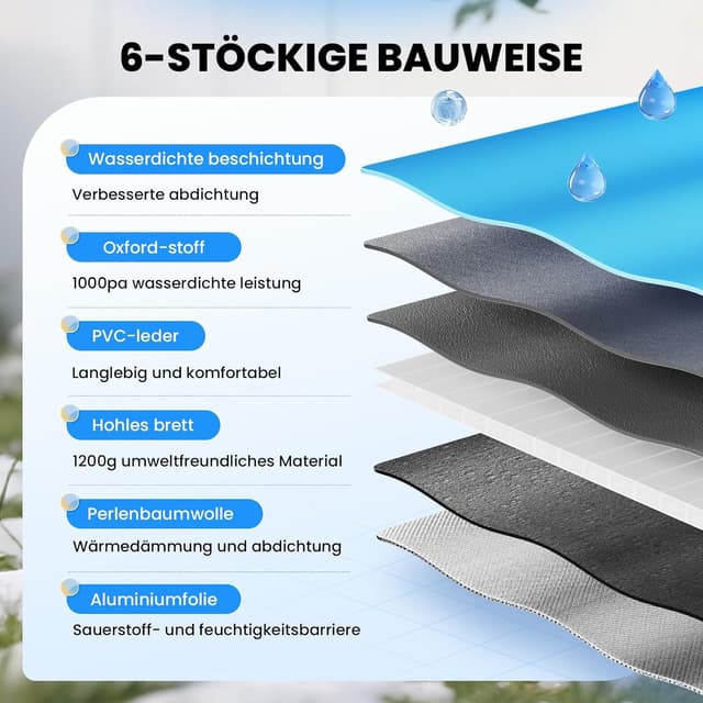 Detalle de LUNNTE Outdoor Katzenhaus 34x40x47 cm