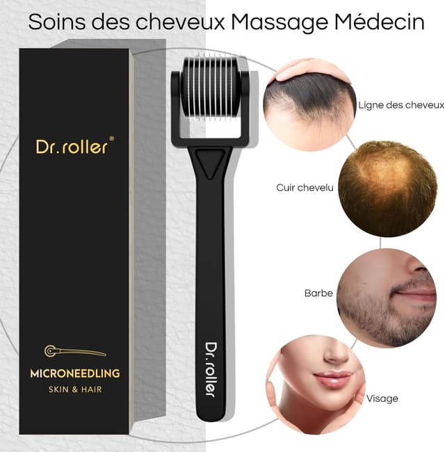 Detalle 2 de Derma roller cheveux 0,5 mm Dr.roller
