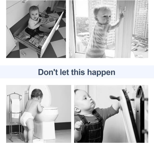 Detalle 1 de Kimsky Sécurité Bebe Bloque Porte 12 pièces Transparent