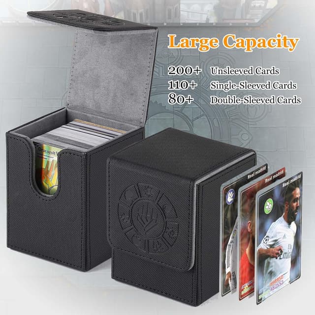 Detalle 2 de Arkeiliy Card Deck Box 4-Pack (110+ storage) with Card Sleeves