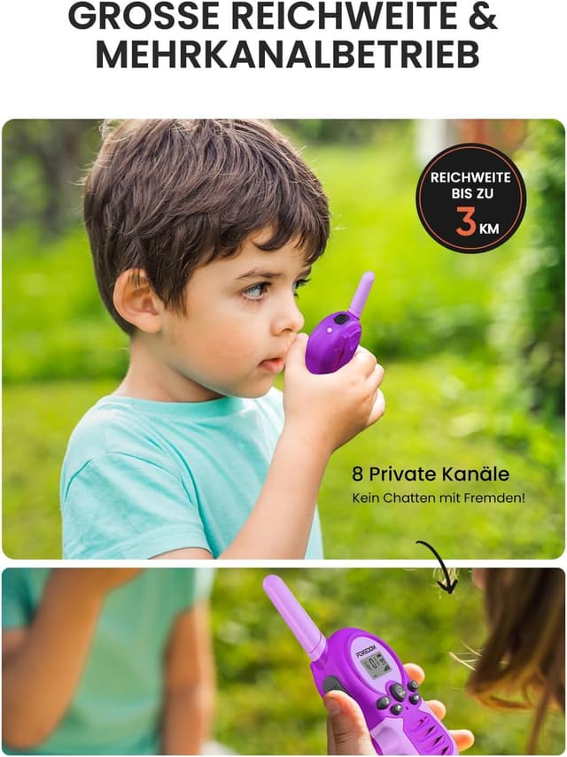 Thumbnail 1 de FOREDOM Walkie Talkies Kinder 2er Set