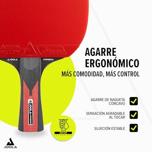 Detalle 1 de JOOLA Carbon Speed raqueta profesional 5 piezas 🏓
