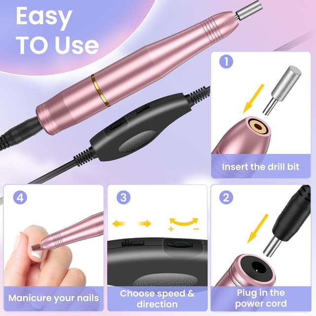 Thumbnail 4 de Nagelfräser Elektrisch 20000 U/min