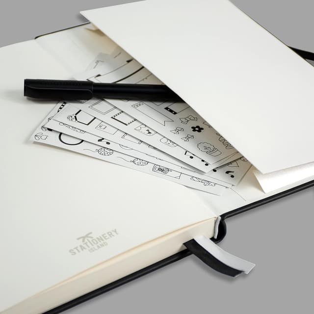 Detalle 2 de STATIONERY ISLAND Carnet A5 pointillé turquoise à reliure cartonnée (180 pages, 120 g/m²)