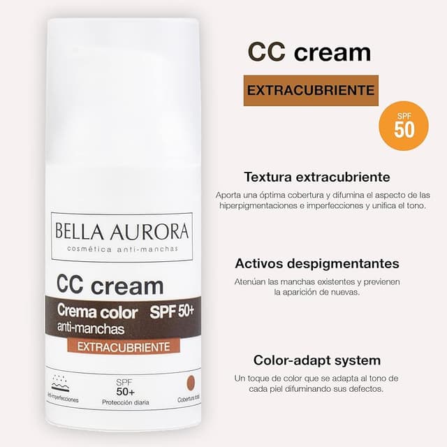 Thumbnail 4 de BELLA AURORA - CC Cream Antimanchas SPF50+ 🌞 Protección y Cobertura Total