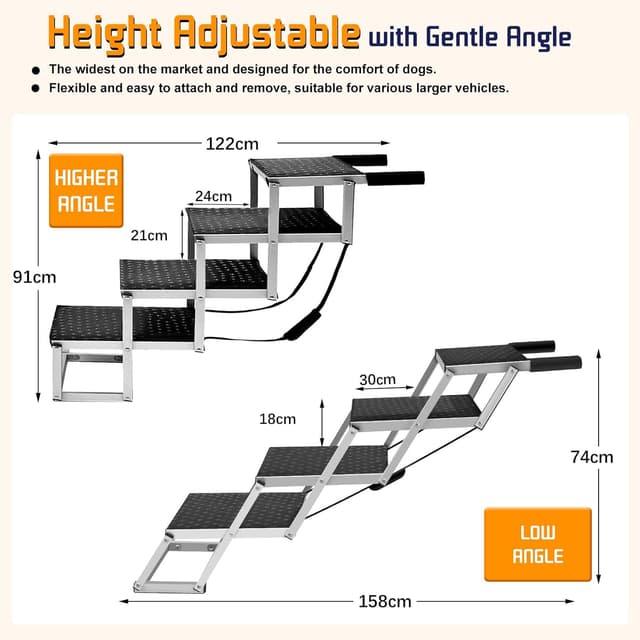 Detalle de Snagle Paw Extra Wide Dog Ramp 48.2cm