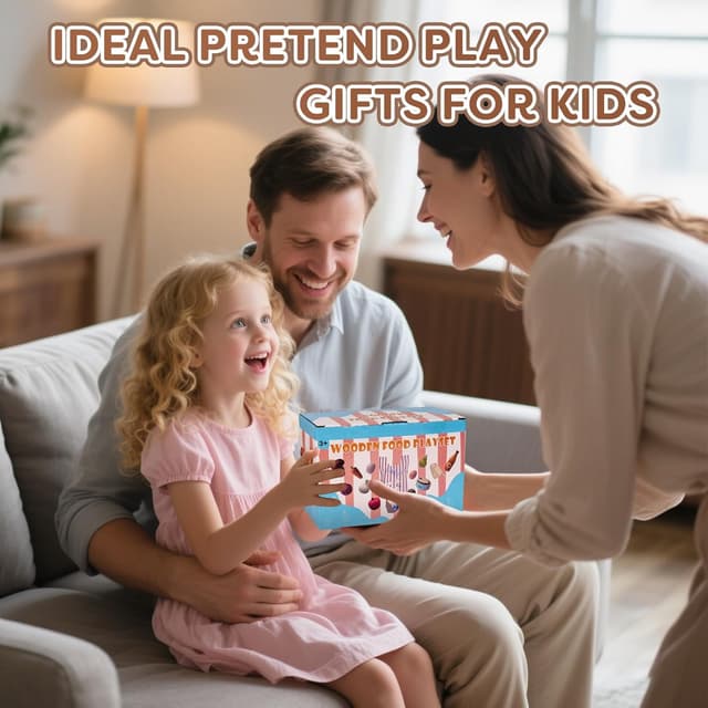 Thumbnail 6 de Kinderküche Zubehör Holz – Spiel-Lebensmittel-Set zum Schneiden (Obst & Gemüse) ab 3 Jahren