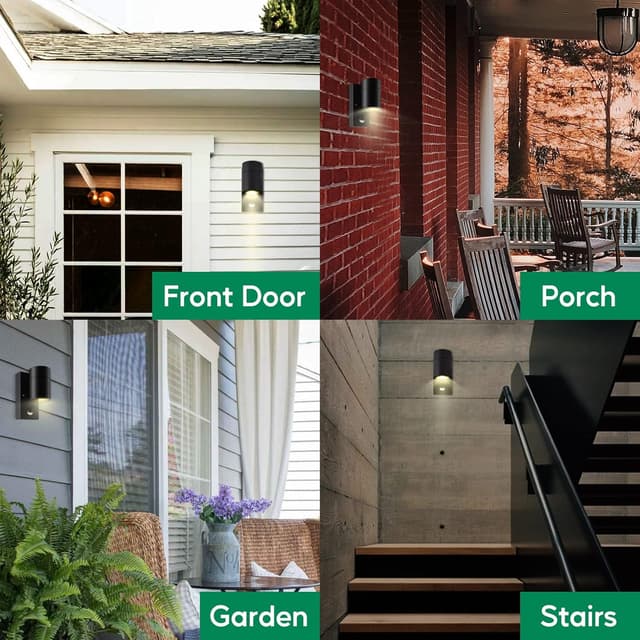 Thumbnail 6 de Outdoor motion sensor wall lights IP44