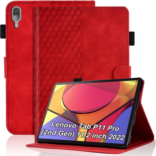 Detalle de Vkooer Schutzhülle für Lenovo Tab P11 Pro 11,2 (2. Gen) 2022 – PU-Leder Flip Case mit Stifthalter und Ständer