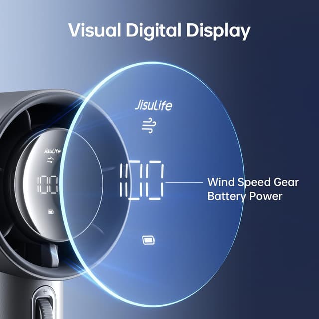 Thumbnail 5 de JISULIFE Portable Handheld Fan 5000mAh