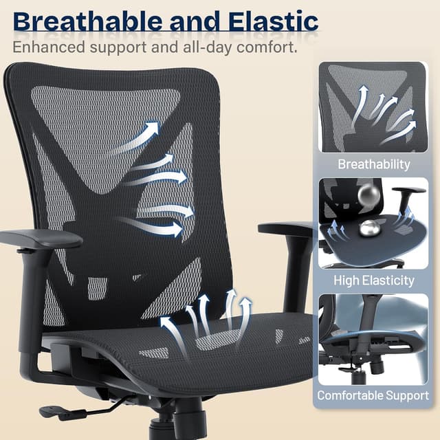 Thumbnail 6 de MOLENTS Ergonomic Office Chair 38.6-42.4 in
