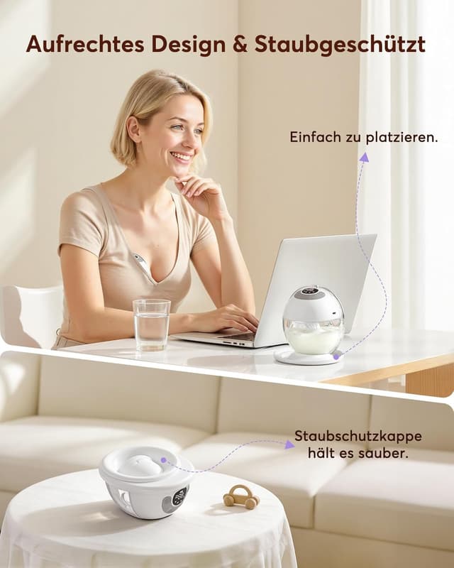 Detalle de Haokoo K9 Milchpumpe 4 Modi, 12 Stufen