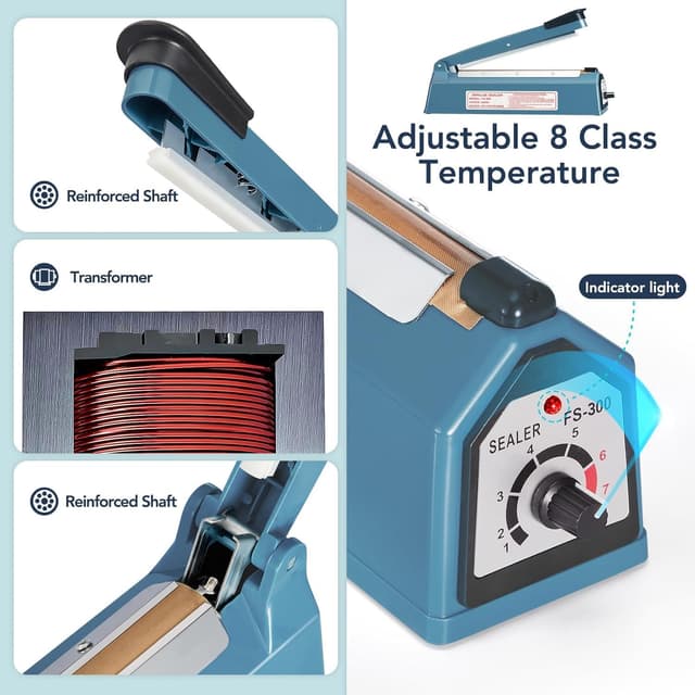 Thumbnail 4 de METRONIC 12 Inch Impulse Heat Sealer for Bags